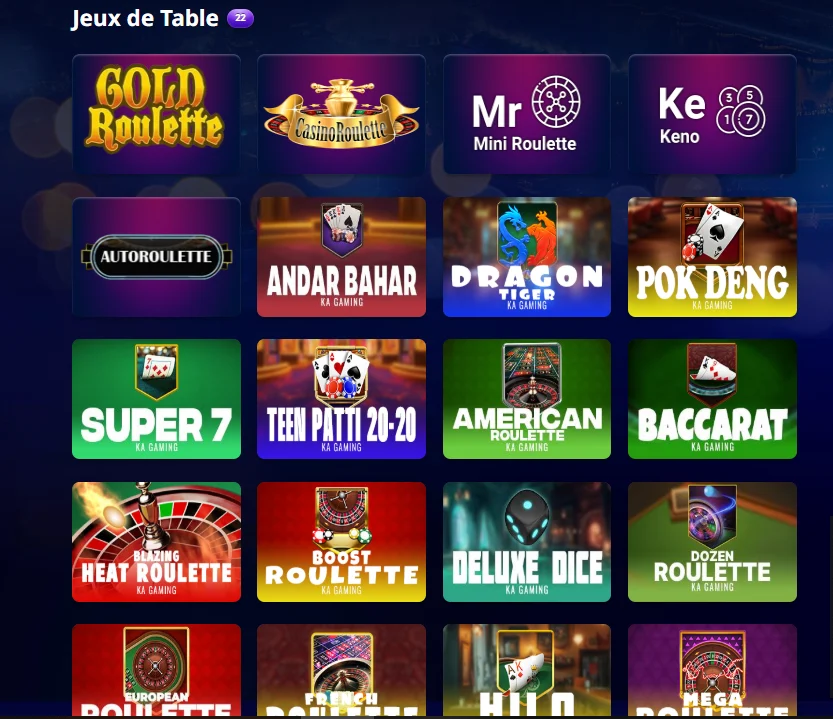 vegasplus casino jeux de table